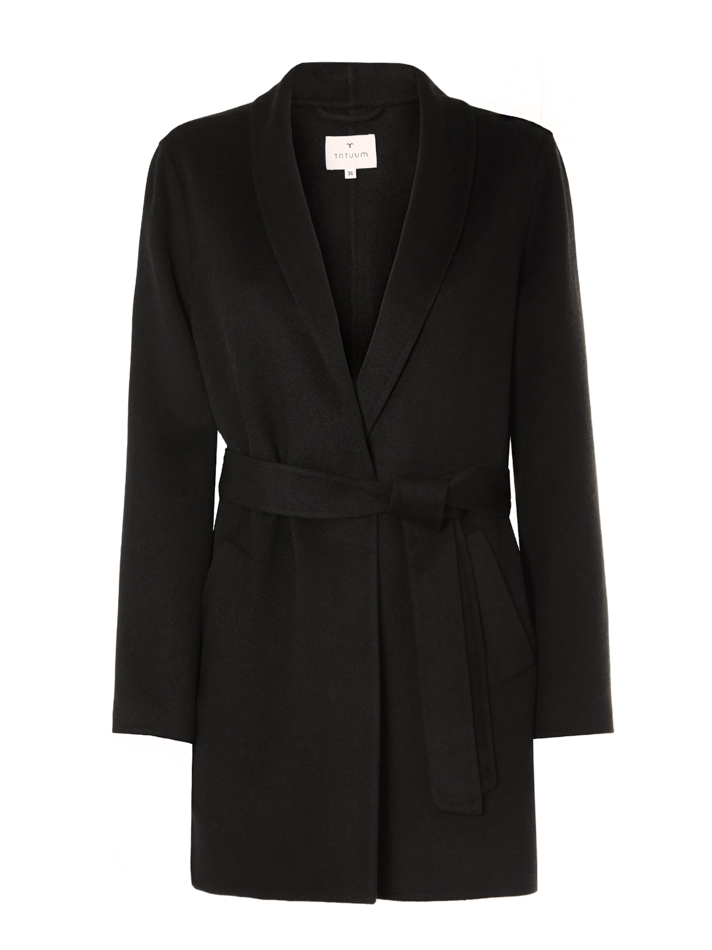 Manteau mi-saison TATUUM en noir : devant