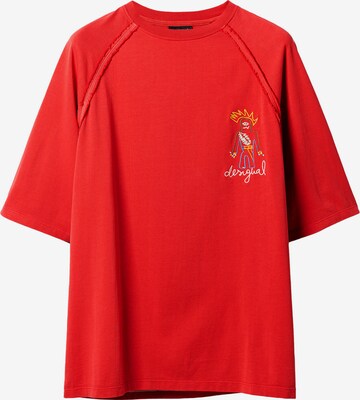 T-Shirt Desigual en rouge : devant