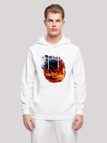 F4NT4STIC Sweatshirt 'Basketball' in Wit: voorkant
