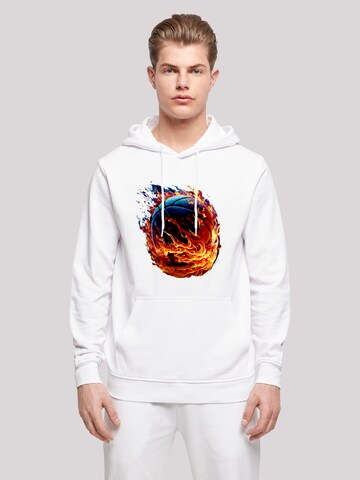 F4NT4STIC Sweatshirt 'Basketball' in Weiß: Vorderseite