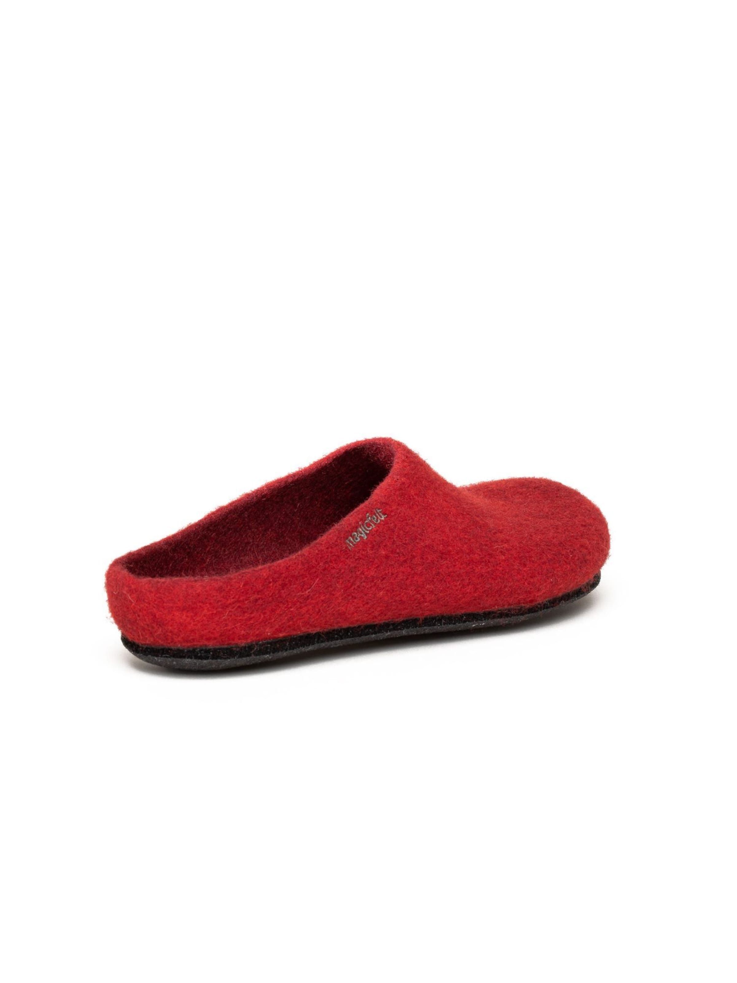 MagicFelt Slippers 'Filzpantoffel Magicfelt 709' in Red