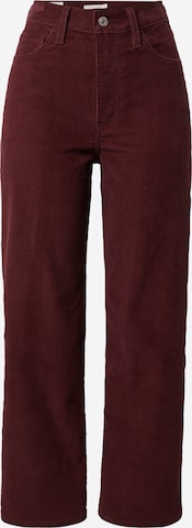 LEVI'S ® Pants 'Ribcage Straight Ankle' in Red: front