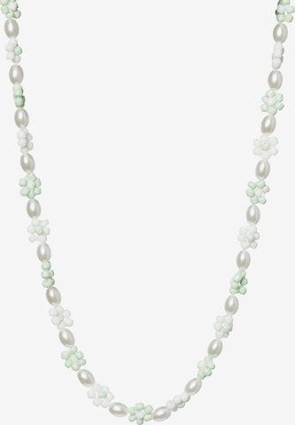 PIECES Necklace 'BEDUDI' in Green: front