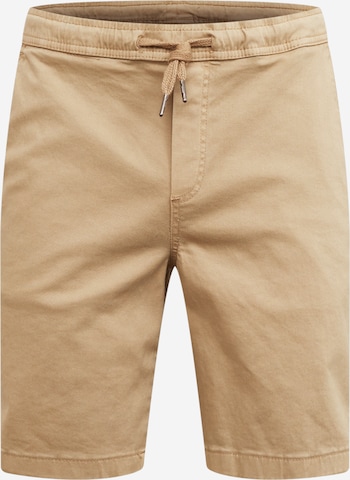 Urban Classics Regular Trousers in Beige: front