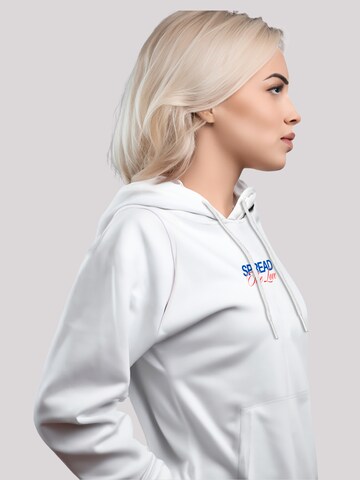 F4NT4STIC Sweatshirt 'Spread The Love Valentinstag Streetwear Front' in Weiß