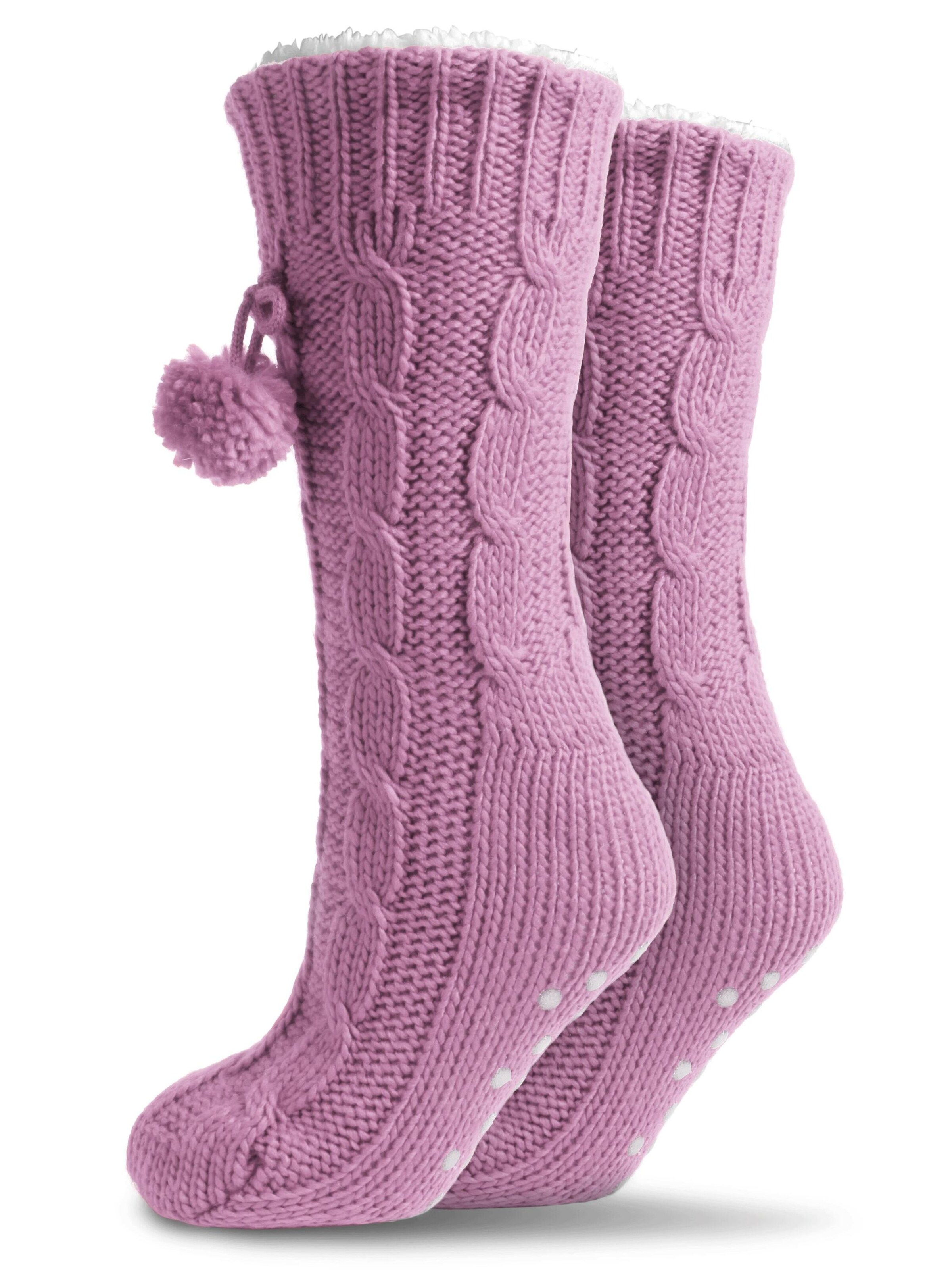 Chaussettes normani en rose