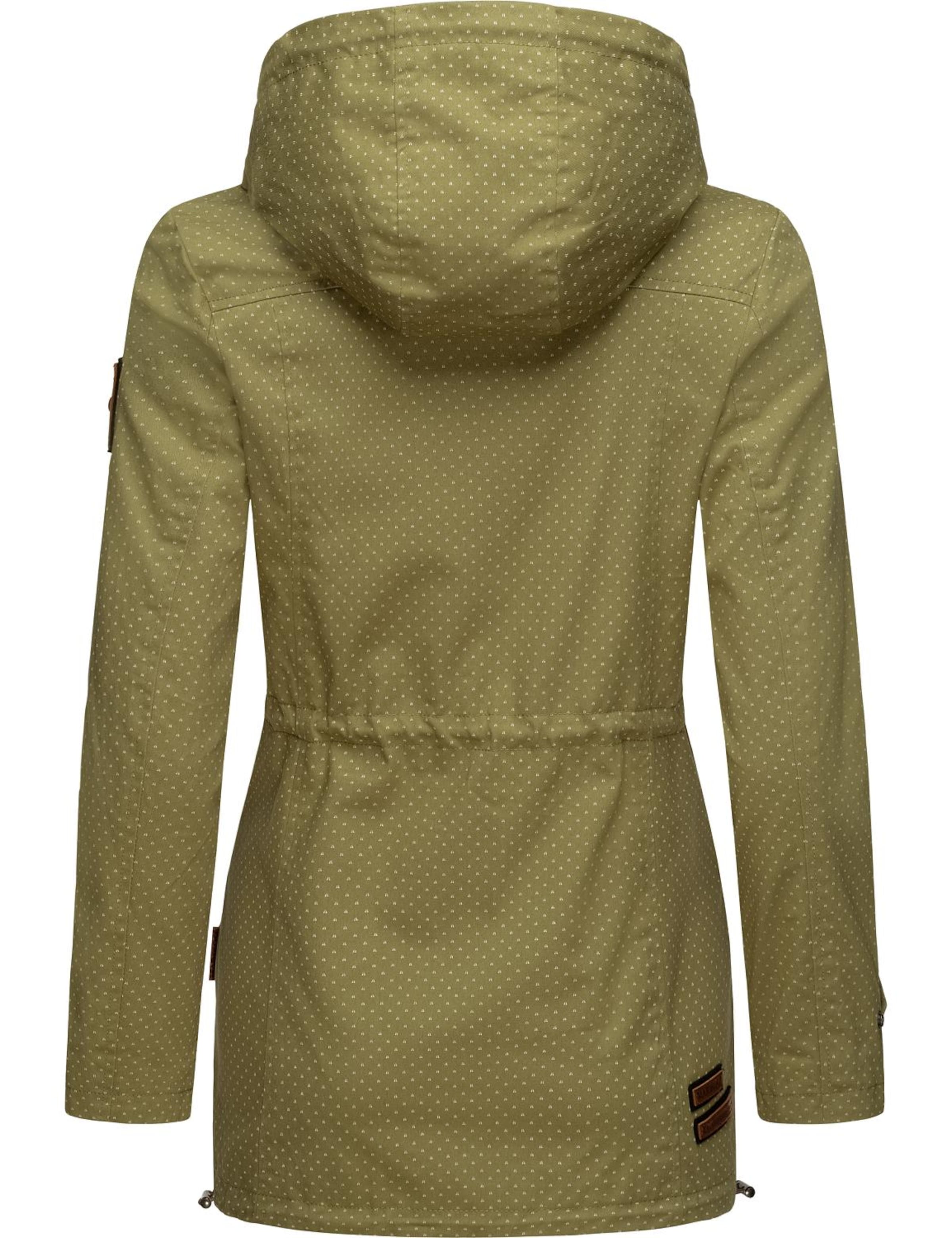 MARIKOO Övergångsparkas 'Nyokoo' i grön