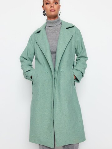 Trendyol Between-seasons coat in Green: front