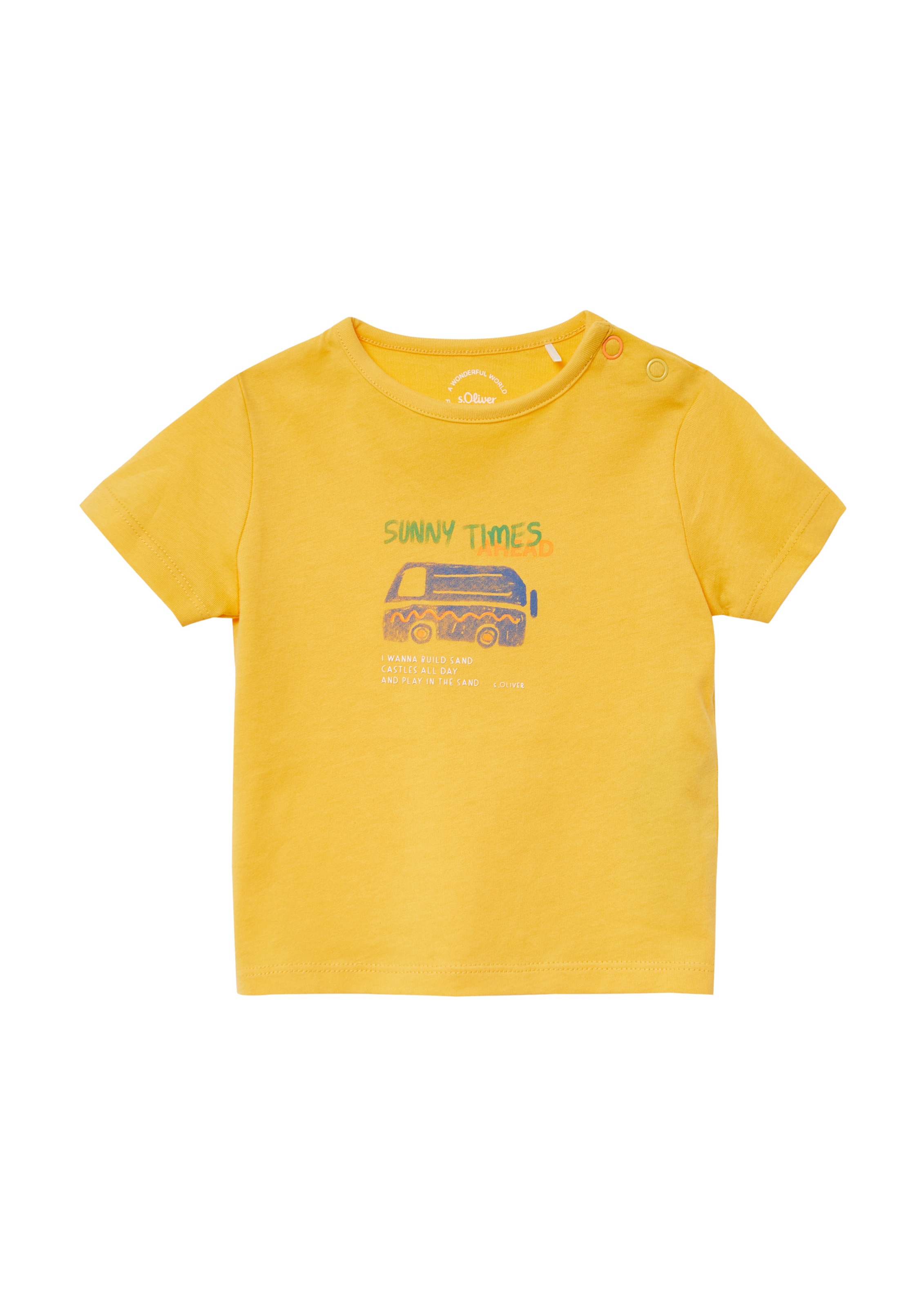 s.Oliver Shirt in Geel: voorkant