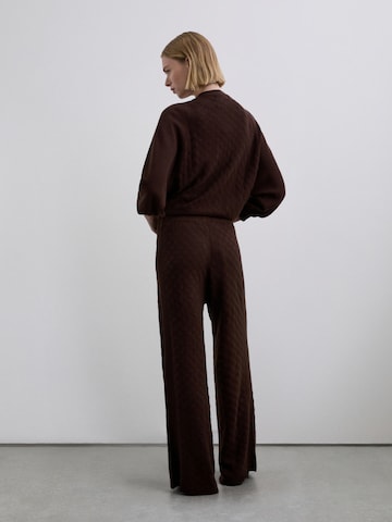 Scalpers Широка кройка Панталон в кафяво