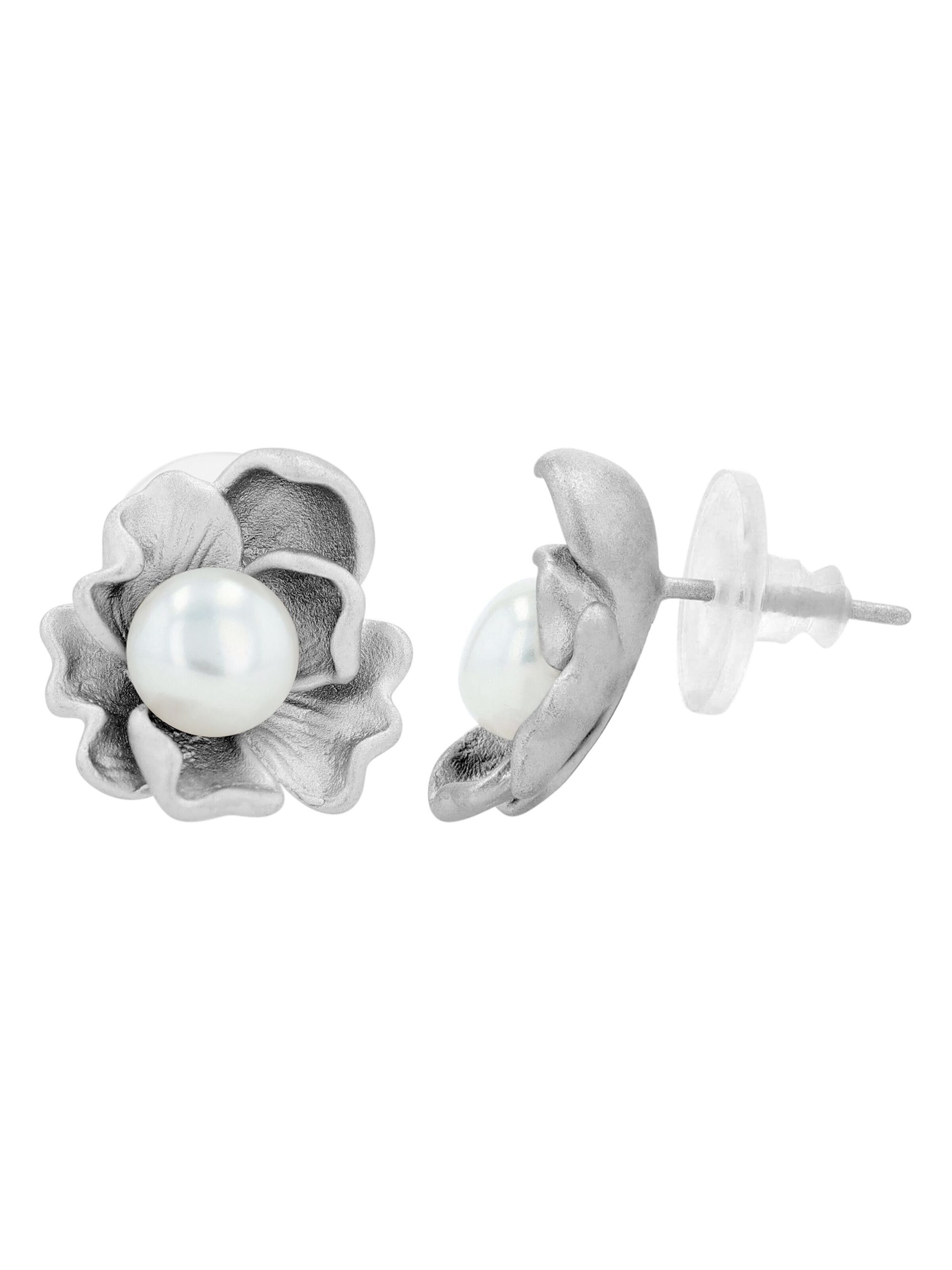Akzent Earrings '"Pahul" aus 925 Sterlingsilber, rhodiniert, langlebig' in Silver