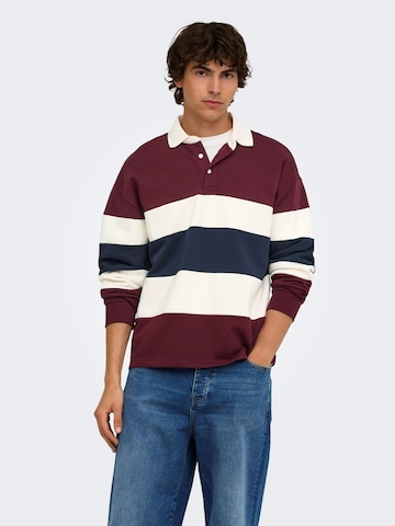 Only & Sons Sweatshirt 'Maglieria'‌‌‌‌‌ in Rot