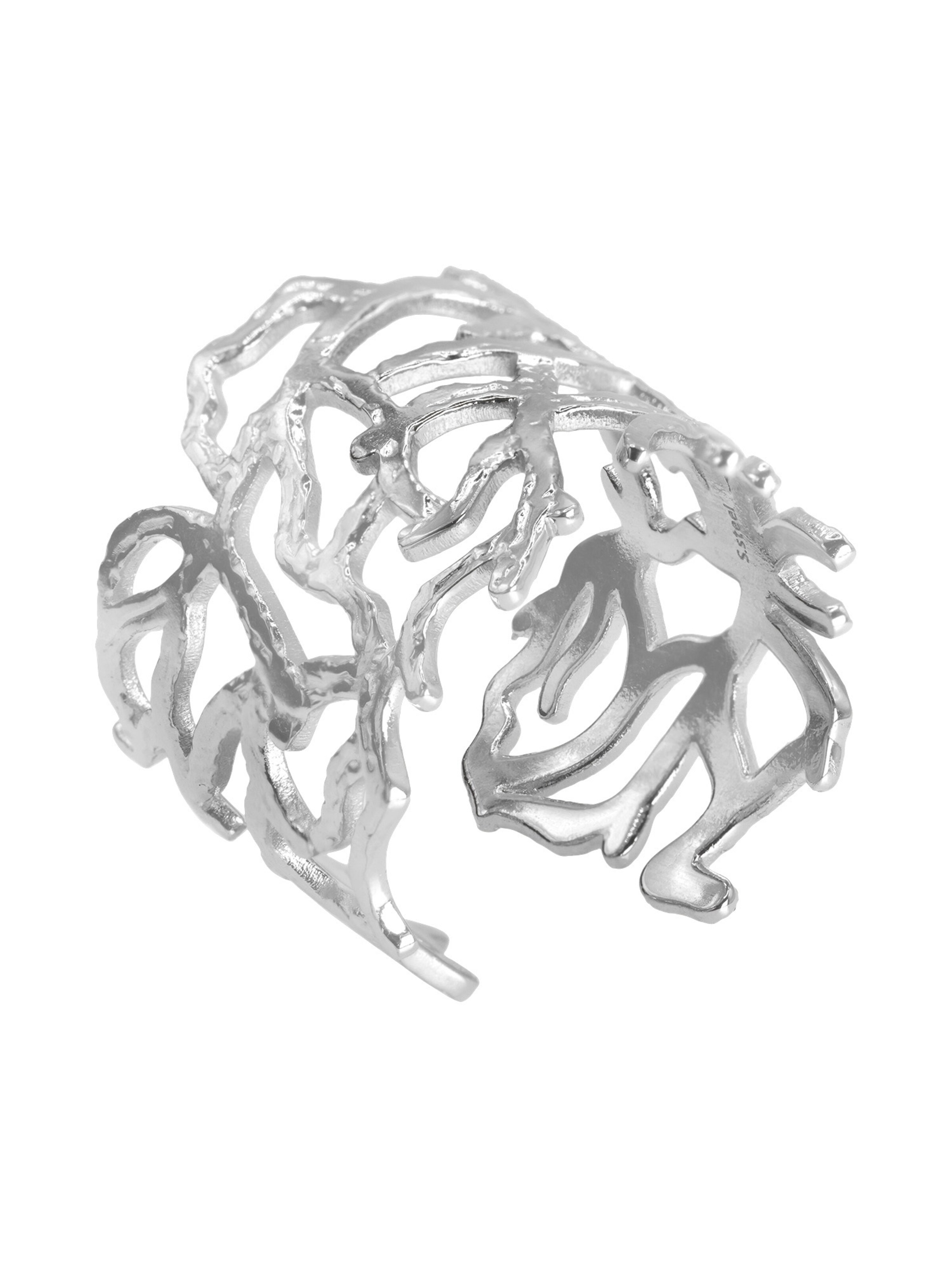 Bague Heideman en argent : devant