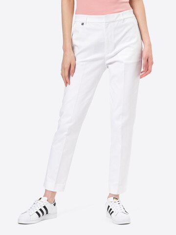 Coupe slim Pantalon à plis 'LAKYTHIA' Lauren Ralph Lauren en blanc : devant