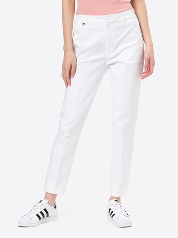 Lauren Ralph Lauren - Slimfit Pantalón de pinzas 'LAKYTHIA' en blanco: frente