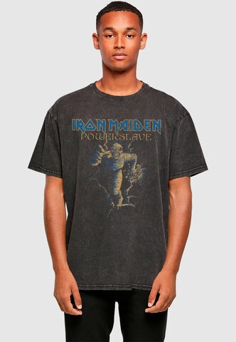 Merchcode Shirt 'Powerslave - Wall Smash Vintage Mummy' in Schwarz: Vorderseite