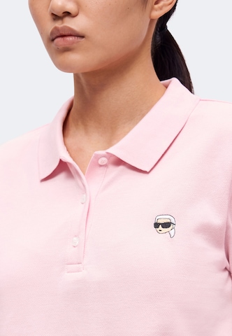 Karl Lagerfeld - Camisa 'Ikon' em rosa