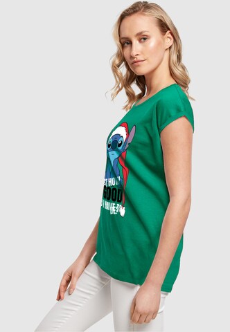 ABSOLUTE CULT Shirt 'Lilo And Stitch - Just How Good' in Green