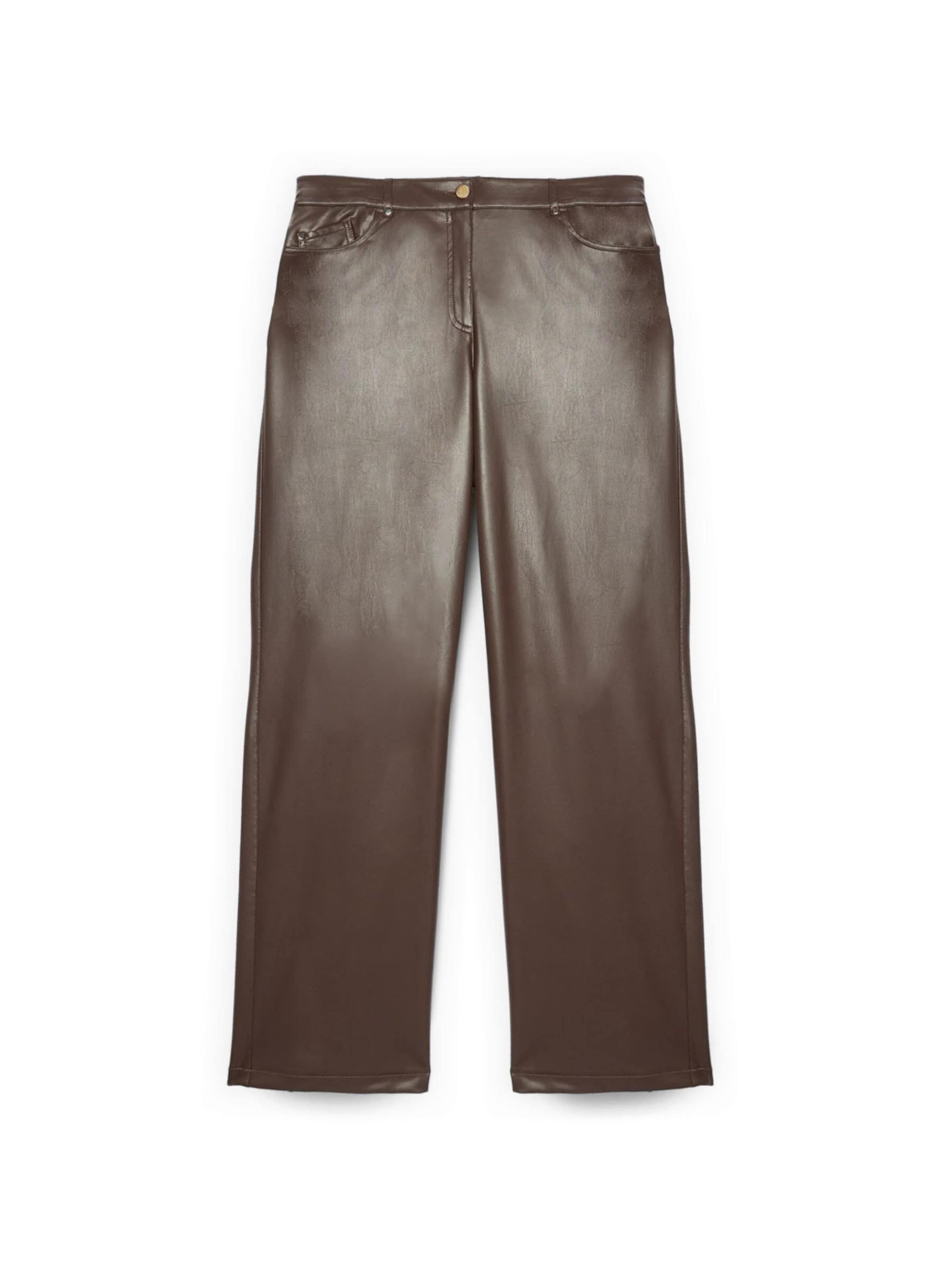 Regular Pantalon Fiorella Rubino en marron : devant