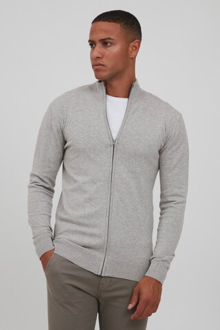 INDICODE JEANS Knit Cardigan 'Badi' in Grey: front