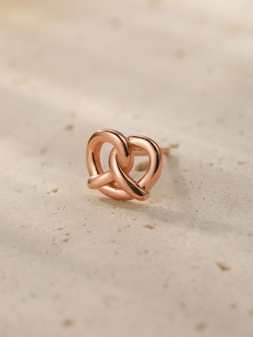 Hey Happiness - Pendientes 'Pretzel Delight' en oro