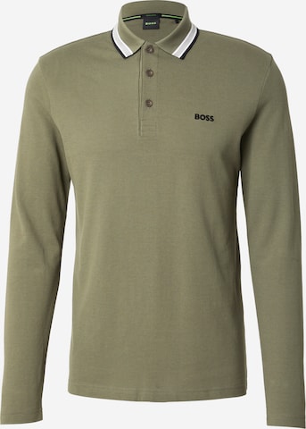 BOSS Poloshirt 'Plisy' in Grün: Vorderseite
