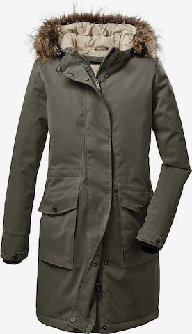 G.I.G.A. DX by killtec Outdoor Coat in Green: front