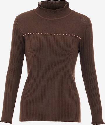 CARNEA Sweater in Brown: front