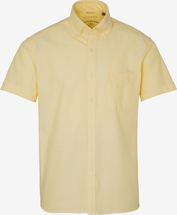 ETERNA Regular fit Button Up Shirt in Yellow: front