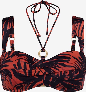 TRIUMPH Bikinitop ' Red Label Summer Palm ' in Oranje: voorkant