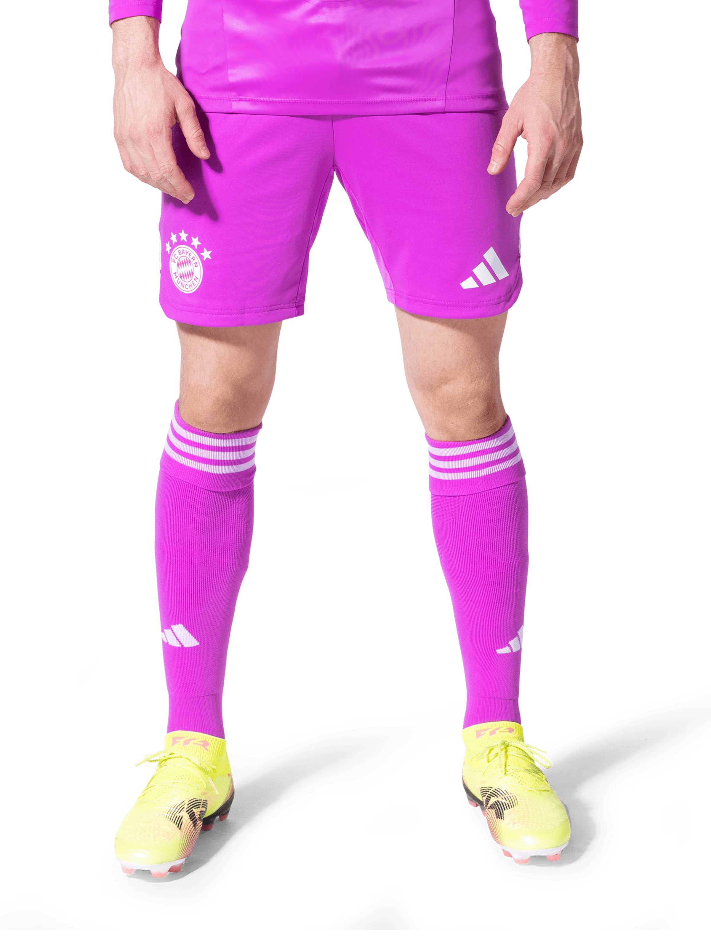 ADIDAS PERFORMANCE Обычный Спортивные штаны 'FC Bayern Torwart 25-26' в Лиловый: спереди