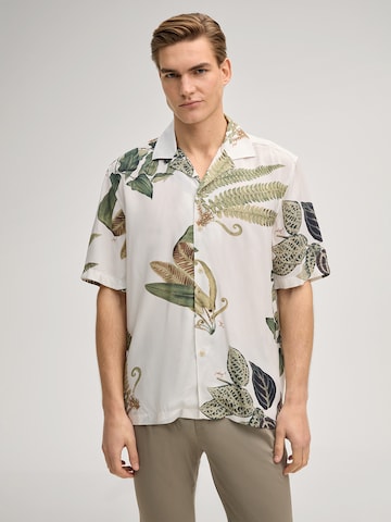 JOOP! Comfort fit Button Up Shirt 'Kawai' in White: front