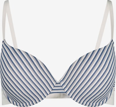 Skiny Soutien-gorge en bleu / gris / blanc, Vue avec produit