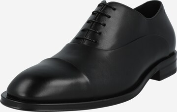 BOSS Šněrovací boty 'Derrek' – černá: přední strana