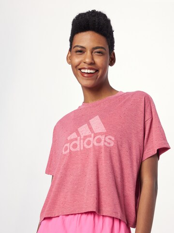 ADIDAS SPORTSWEAR Funkční tričko 'Future Icons Winners' – pink: přední strana