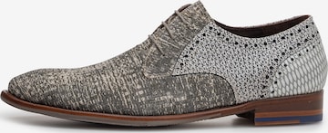 Floris van Bommel Schnürschuh 'DE STAPPER 39' in Grau: Vorderseite