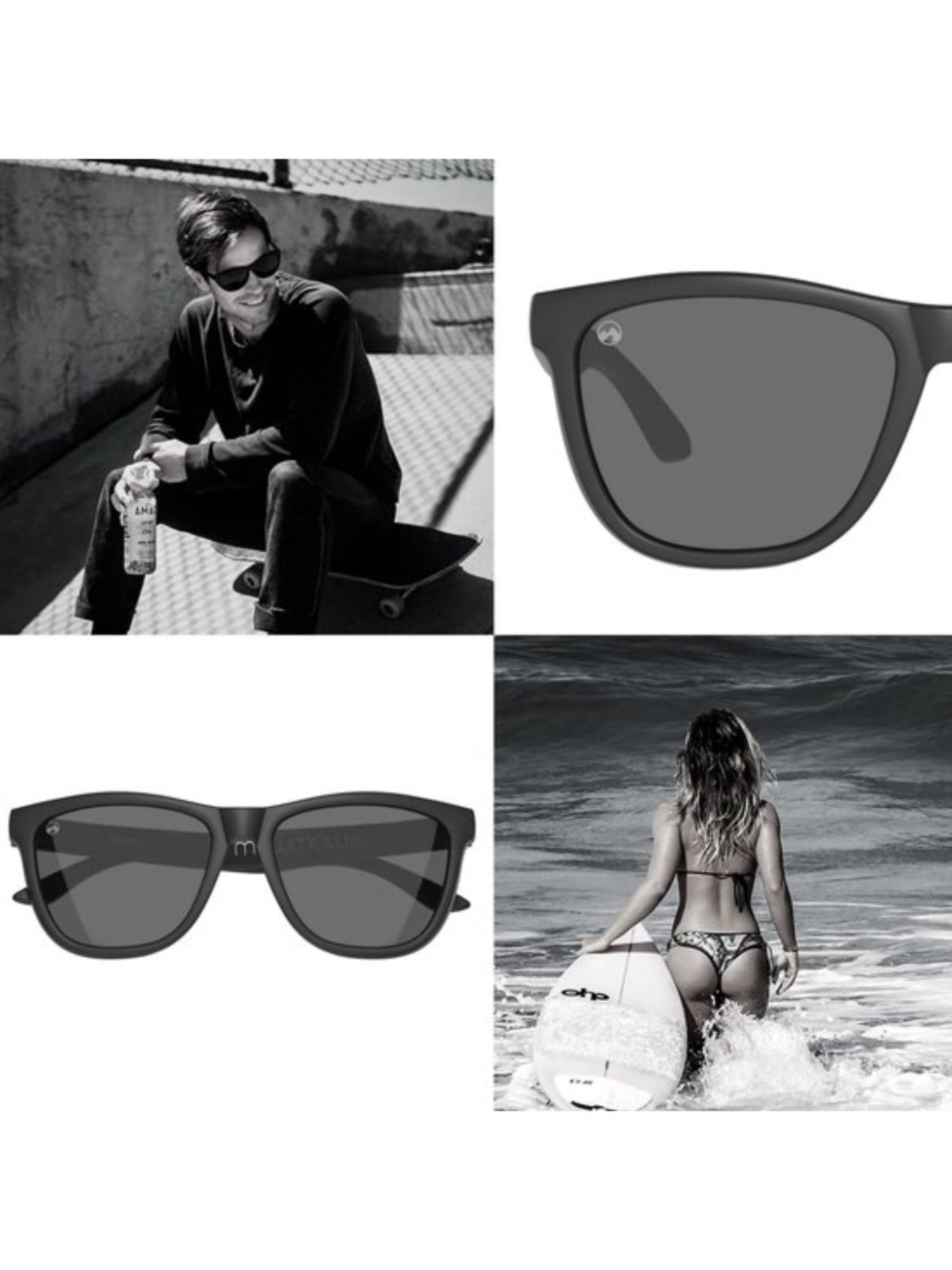 Mowmow Sportsolglasögon 'MowMow Opal LIMITED Sunglasses - Polarized - Men - Women' i svart