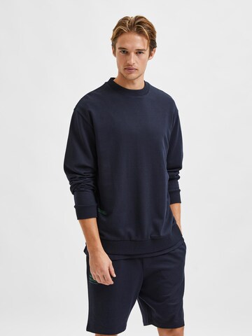 SELECTED HOMME Sweatshirt 'Aren' in Blauw: voorkant