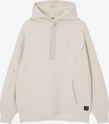 Pull&Bear Sweatshirt in Beige: front