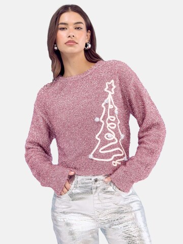 Lipsy Sweater in Pink: front