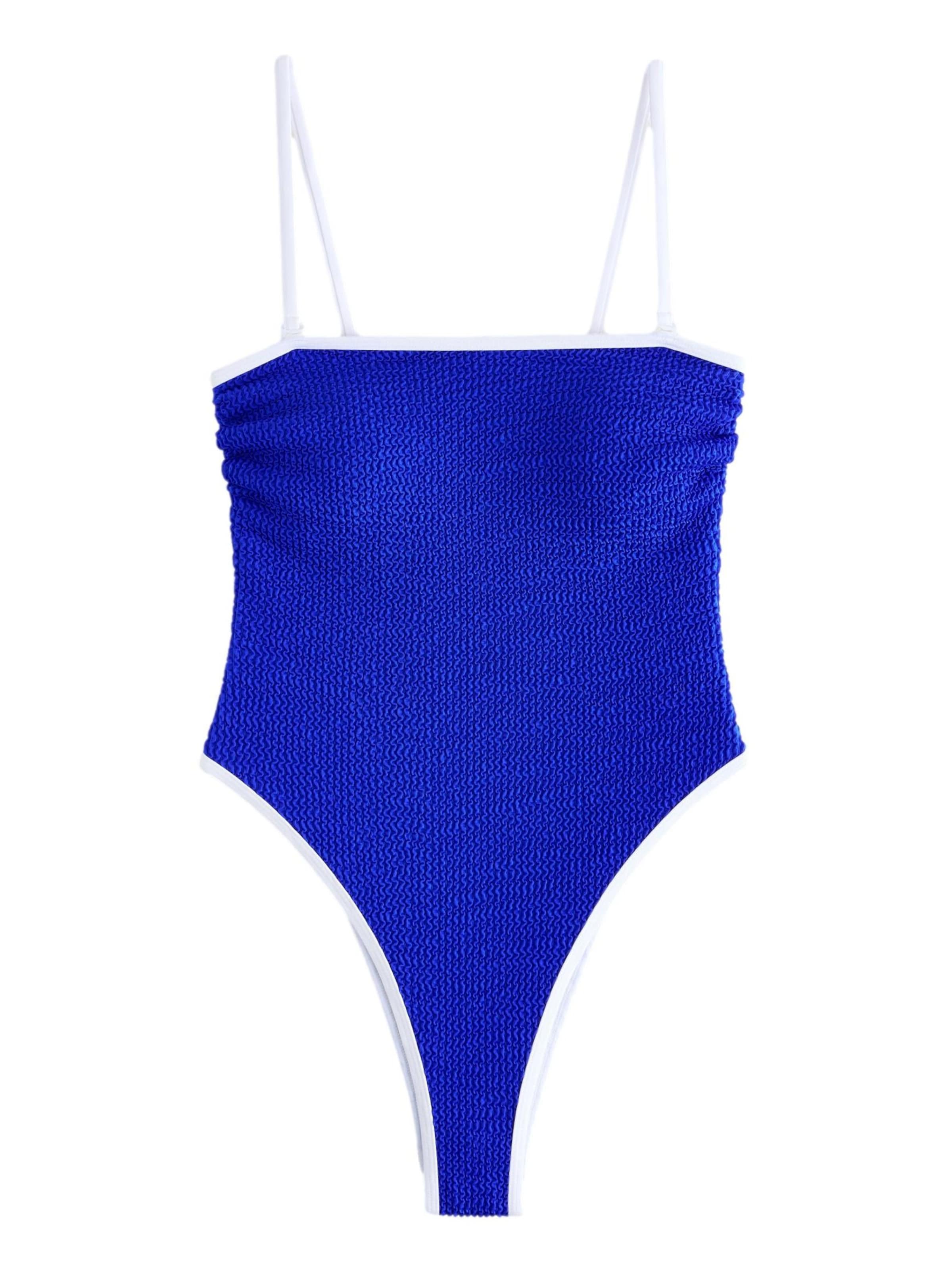 self. Shaping-badpak in Blauw: voorkant