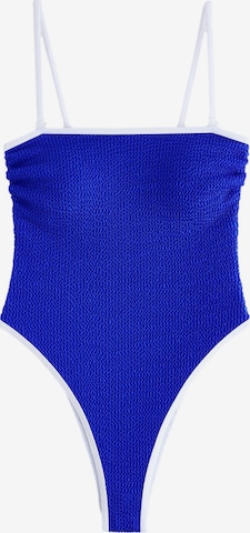 Maillot de bain modelant self. en bleu : devant