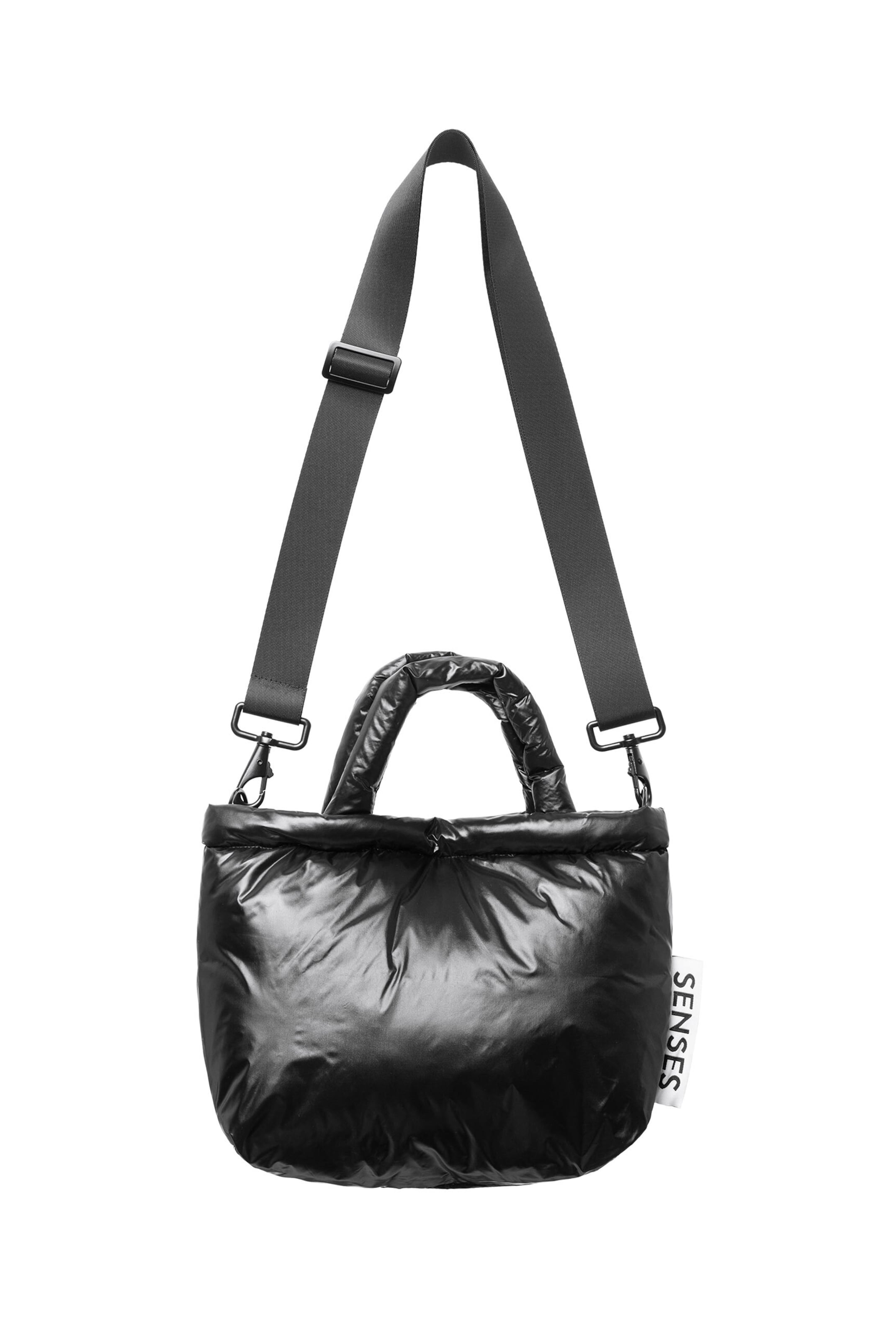 SENSES.THE LABEL Umhängetasche 'AD:NI' in Schwarz: Vorderseite