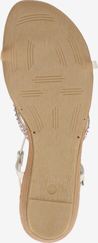 SCAPA T-Bar Sandals in White