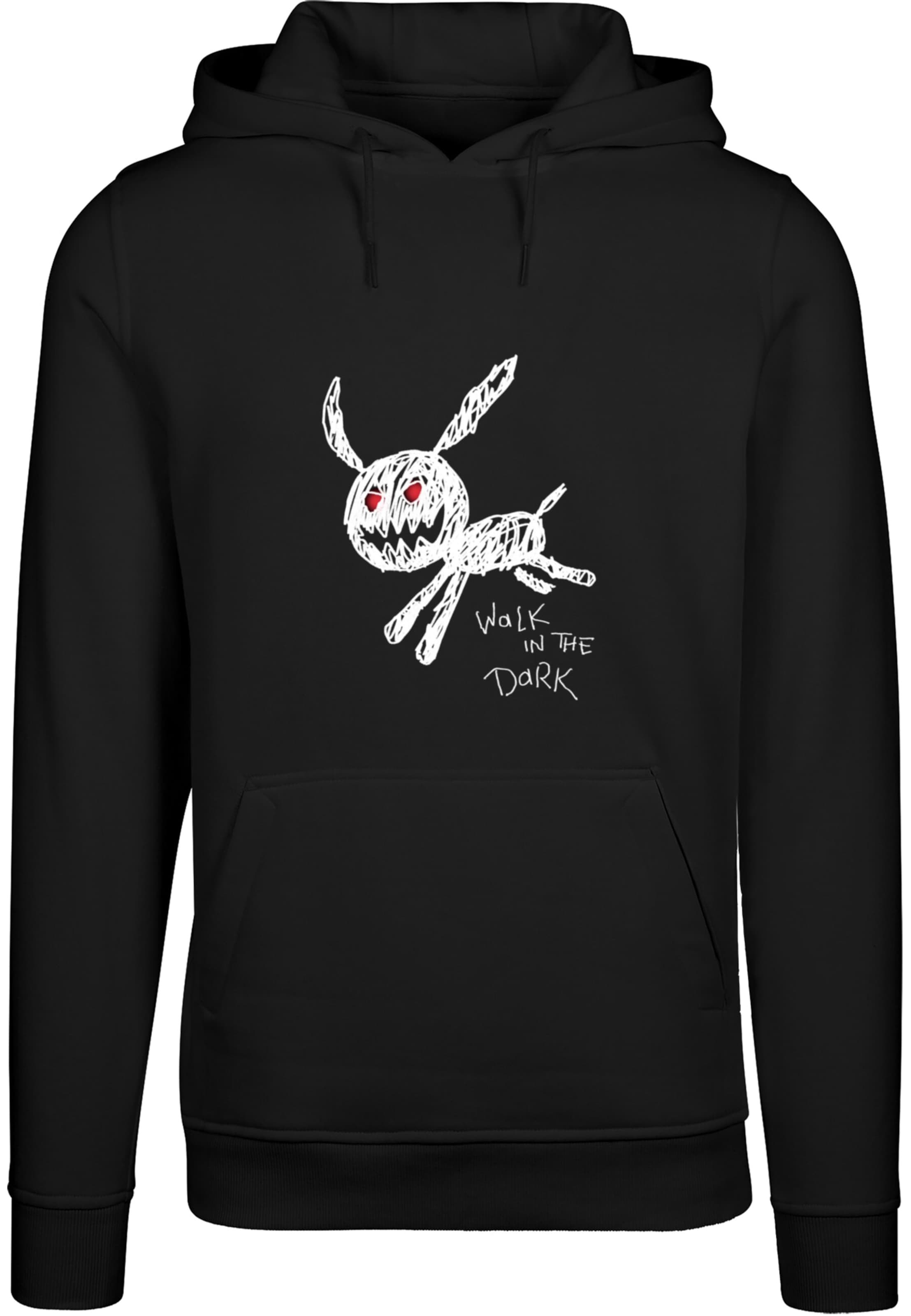 Sweat-shirt 'Walk In The Dark' Mister Tee en noir : devant