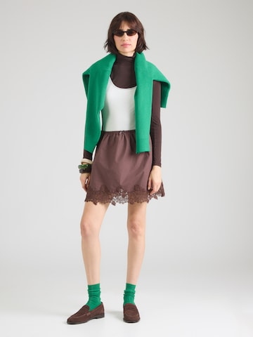 Gonna 'LANI' di TOPSHOP in marrone