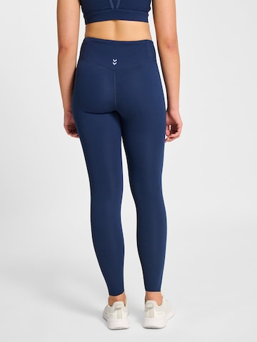 Hummel Skinny Sportbroek in Blauw