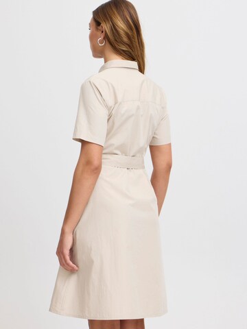 Robe-chemise 'IHSanty' ICHI en beige