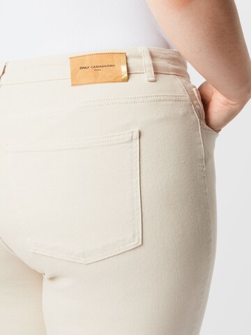 ONLY Carmakoma Regular Jeans 'Mily' in Beige