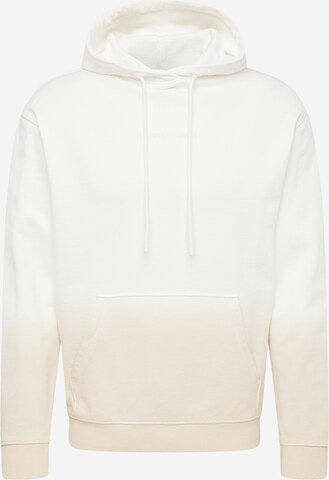 Sweat-shirt QS en blanc : devant